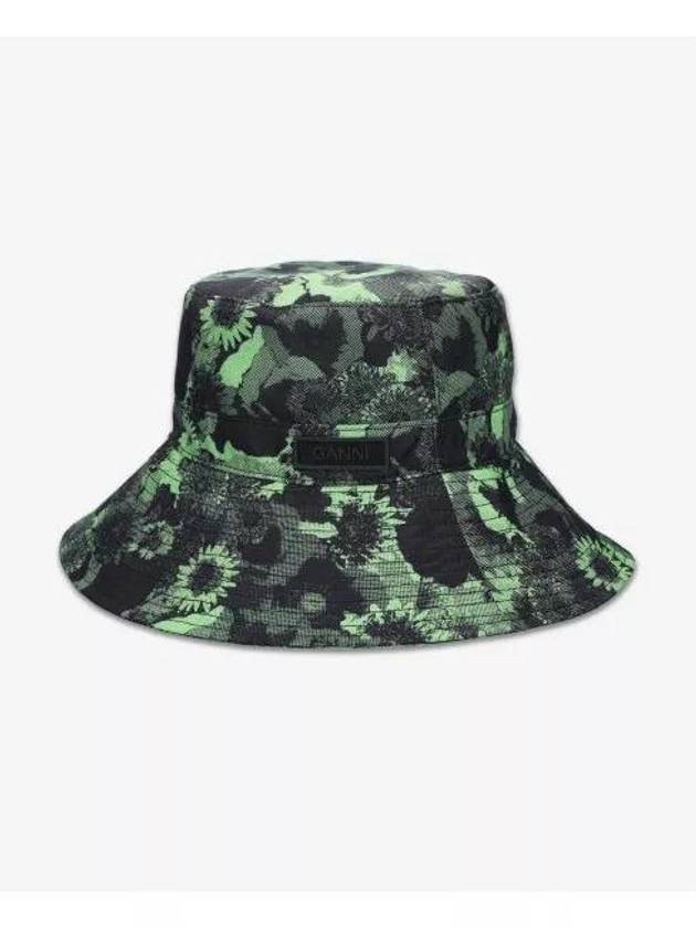 Recycle Tech Printing Bucket Hat Peapod - GANNI - BALAAN 2