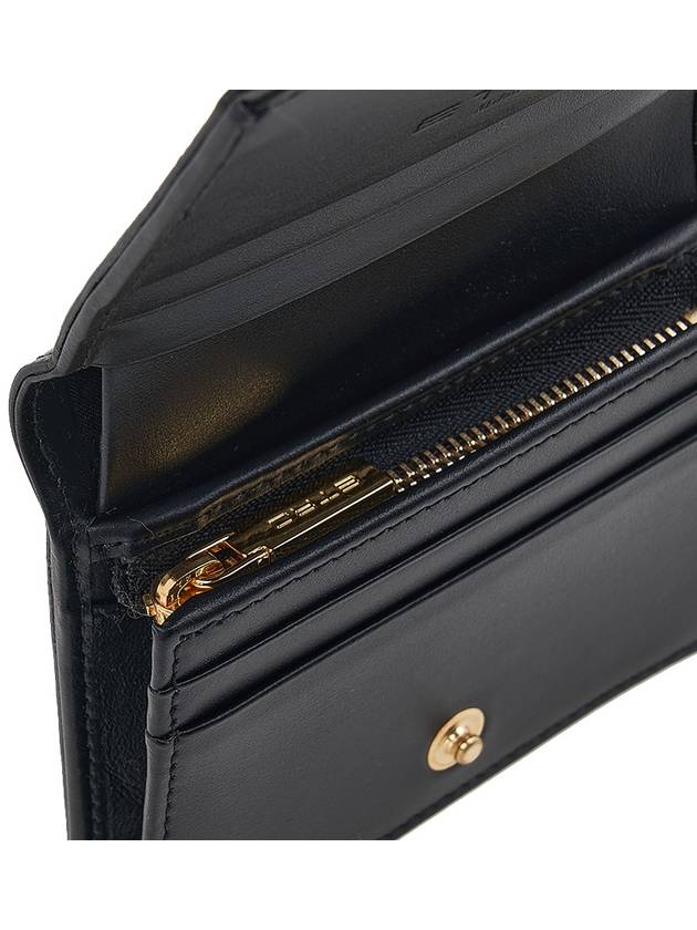 Women's Pegasus Logo Half Wallet Black - ETRO - BALAAN 8