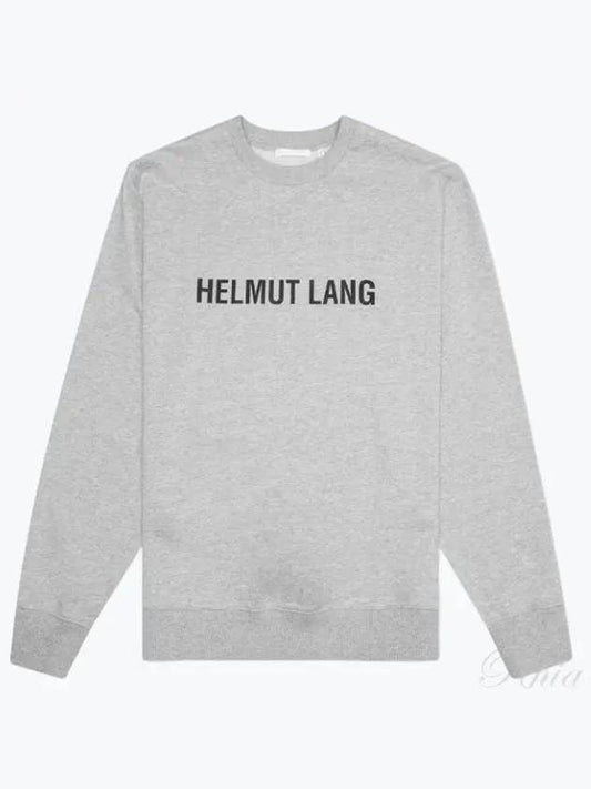 Core Crew Neck Logo Sweatshirt Grey - HELMUT LANG - BALAAN 2