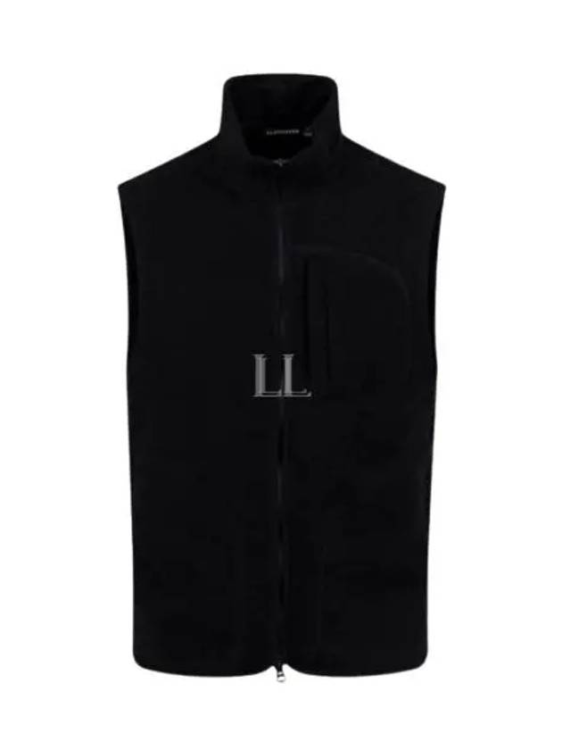 Men's Duncan Wool Fleece Vest Black - J.LINDEBERG - BALAAN 2