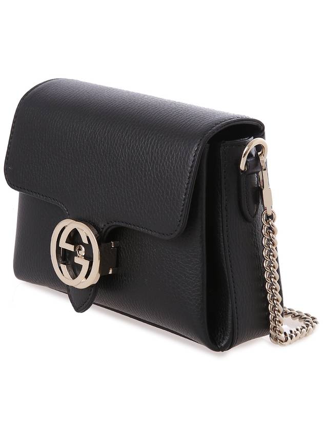 GG Interlocking Chain Mini Shoulder Bag Black - GUCCI - BALAAN 3