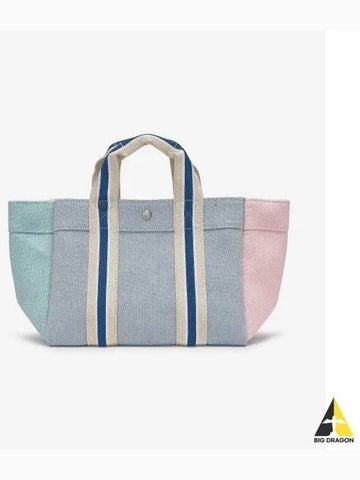 Small Parkour Oxford Tote Bag Turquoise Blue Light Rose PARCOURSSOXFTUBLLR - RUE DE VERNEUIL - BALAAN 1