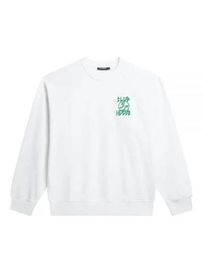 Callan Printed Crewneck Sweater White - J.LINDEBERG - BALAAN 2