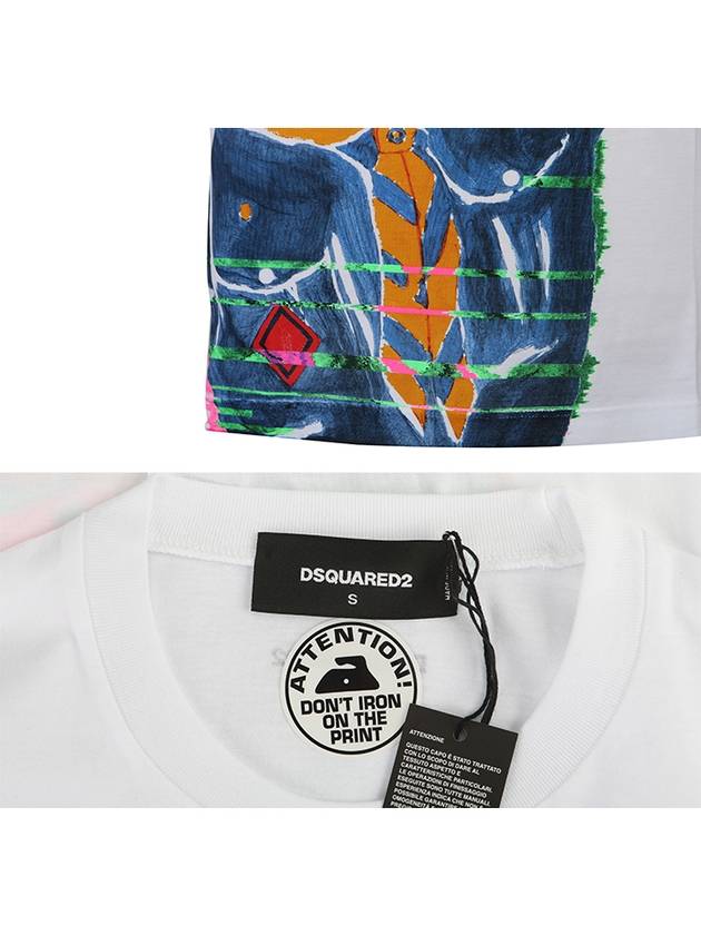 74GD0360 Men's Paint Splatter TShirt - DSQUARED2 - BALAAN 5