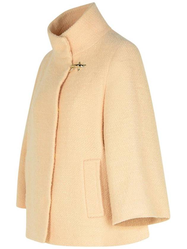 Fay Pink Wool Blend Cape - FAY - BALAAN 2