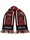 Dolce GabbanaCashmere football club style scarf - DOLCE&GABBANA - BALAAN 5