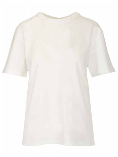 Essential Cotton Short Sleeve T-Shirt White - ALEXANDER WANG - BALAAN 1