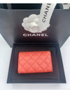 Logo Caviar Card Wallet Hot Pink - CHANEL - BALAAN 4