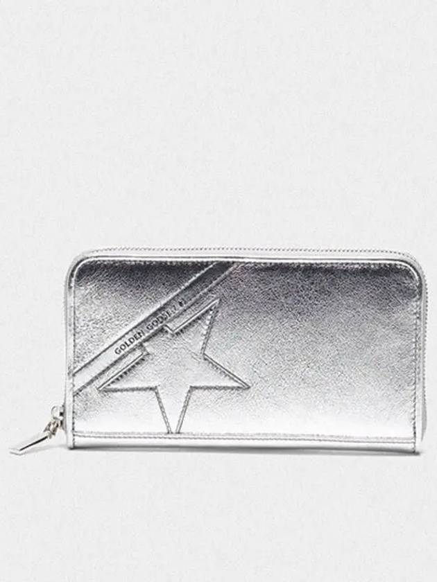 KOREA Women s Star Large Zipper Wallet G36WA882 A6 Silver 271123 - GOLDEN GOOSE - BALAAN 1