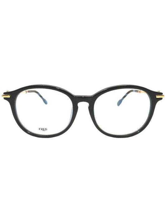Eyewear Asian fit horn-rimmed glasses black - FRED - BALAAN 1