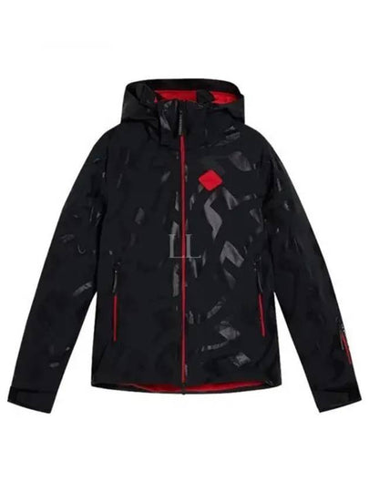 Ray Hybrid Print Bridge Wave Jacket Black - J.LINDEBERG - BALAAN 2