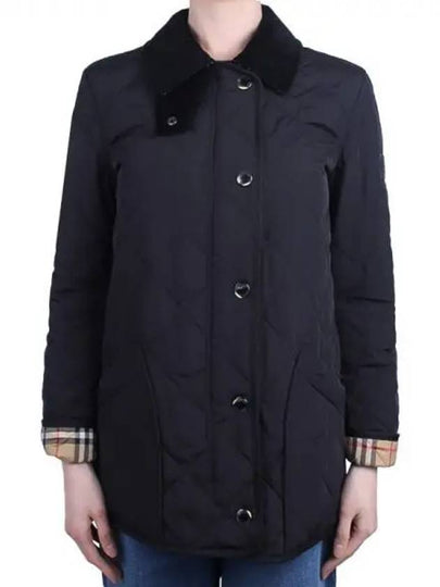 Diamond Quilted Thermoregulated Barn Jacket Black - BURBERRY - BALAAN 2