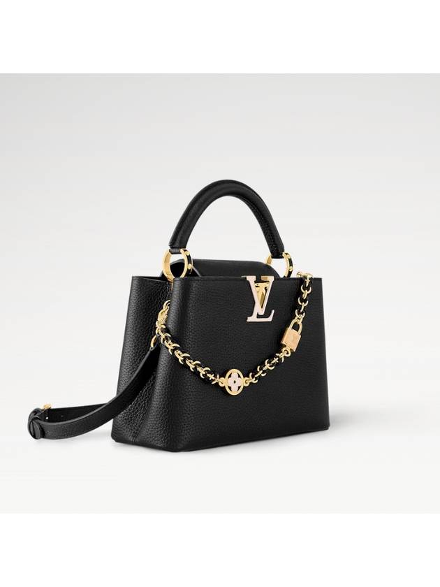 Women s Capucine BB Black Love Lock Chain Tote Bag M23950 - LOUIS VUITTON - BALAAN 2