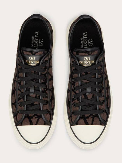 Iconographe Low Top Sneakers Brown - VALENTINO - BALAAN 2