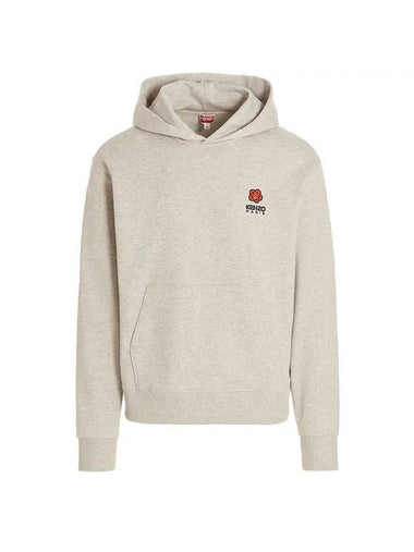 Boke Flower Crest Cotton Classic Hoodie Grey - KENZO - BALAAN 1