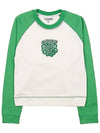 Isoli Flower Sweatshirt Green White - GANNI - BALAAN 10