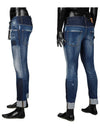 Men's Roll-up Skater Fit Jeans - DSQUARED2 - BALAAN.