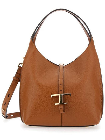 T Timeless Small Shoulder Bag Brown - TOD'S - BALAAN 2