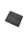 Stamp Logo Card Wallet Black - FENDI - BALAAN 5