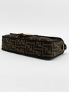 Baguette FF Jacquard Shoulder Bag Brown - FENDI - BALAAN 11