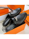 Oz Mule Goatskin & Palladium Noir - HERMES - BALAAN 4