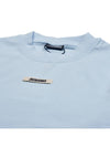 Le Gros Grain Short Sleeve T-Shirt Light Blue - JACQUEMUS - BALAAN 4