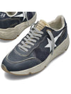 White Star Print Nylon Low Top Sneakers Dark Blue - GOLDEN GOOSE - BALAAN 2