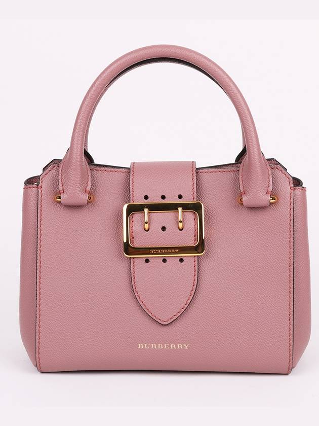 Grainy pink two strap shoulder bag - BURBERRY - BALAAN 1