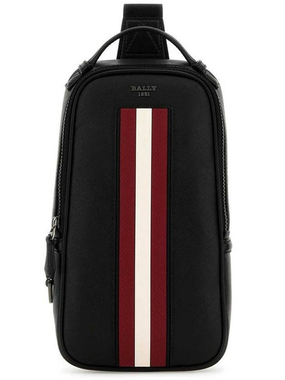 Malikho Recycled Leather Sling Bag Red Black - BALLY - BALAAN 2