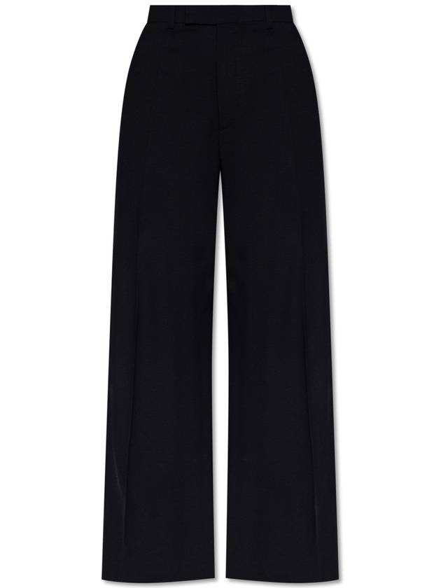 VETEMENTS Wool Pleat-front Trousers, Women's, Black - VETEMENTS - BALAAN 1