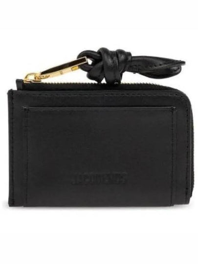 Le Porte Cartes Tourni Leather Card Wallet Black - JACQUEMUS - BALAAN 2