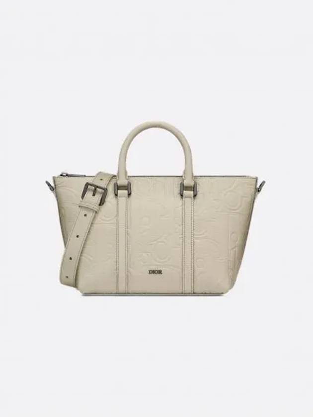 Weekender 25 Grained Calfskin Cross Bag Beige - DIOR - BALAAN 2