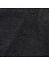 Women's Stitched V Neck Wool Cardigan Dark Grey - MAISON MARGIELA - BALAAN 8