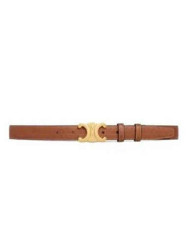 Triomphe Medium Calfskin Belt Brown - CELINE - BALAAN 1