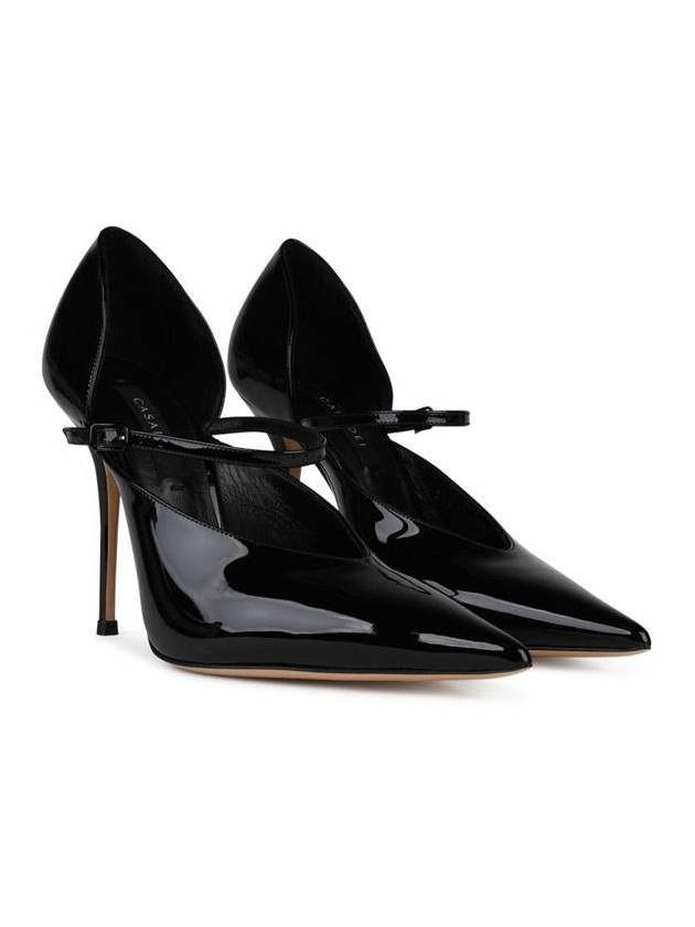 Casadei 'Scarlet' Black Shiny Leather Pumps - CASADEI - BALAAN 2