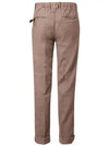 Linen Slim Straight Pants Brown - INCOTEX - BALAAN 3