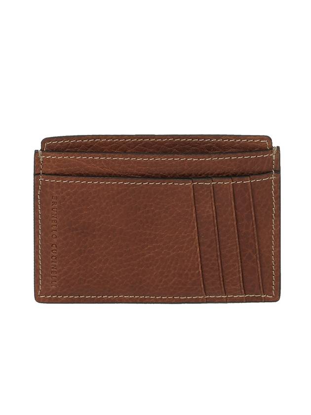 Men's Card Wallet MWZIU320 C6608 BROWN BRW002 - BRUNELLO CUCINELLI - BALAAN.