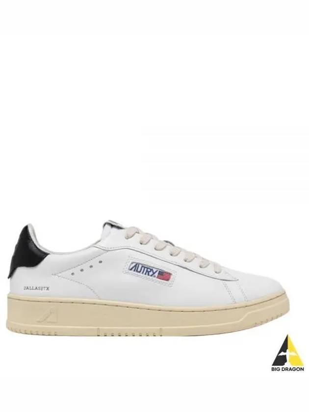 Dallas Black Tab Leather Low Top Sneakers White - AUTRY - BALAAN 2