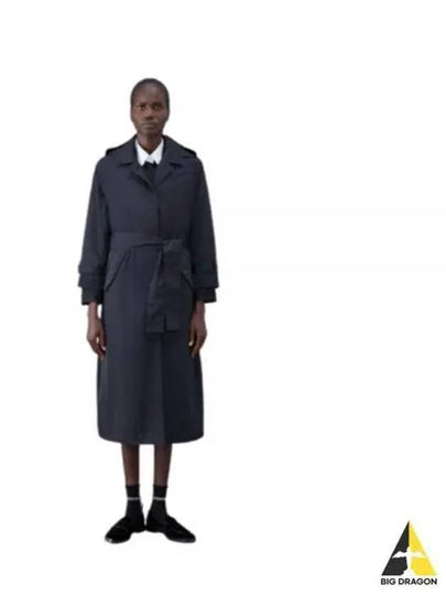 Poly Twill Car Single Coat Black - THOM BROWNE - BALAAN 2