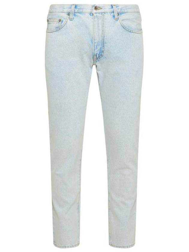 Men's Diag Striped Slim Jeans  Light Blue - OFF WHITE - BALAAN 2