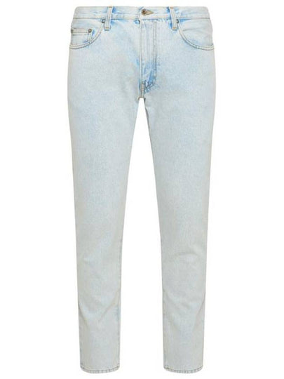 Men's Diag Striped Slim Jeans  Light Blue - OFF WHITE - BALAAN 2