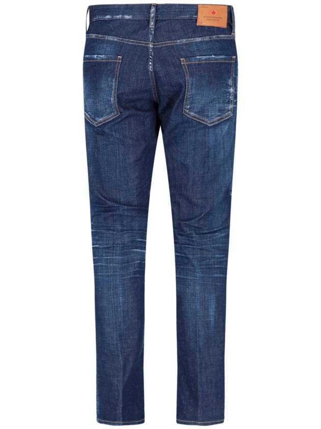 Men's Washed Maple Cool Guy Skinny Jeans Blue - DSQUARED2 - BALAAN 4