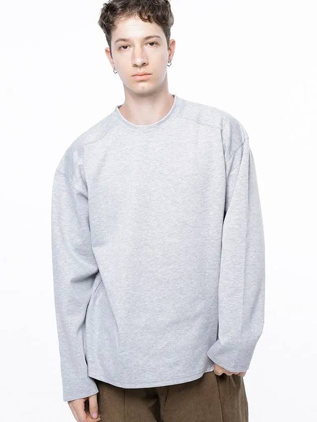 Men s M243TP02GR Bunto Slit Long Sleeve T Shirt Gray - CHANCE'S NOI - BALAAN 7