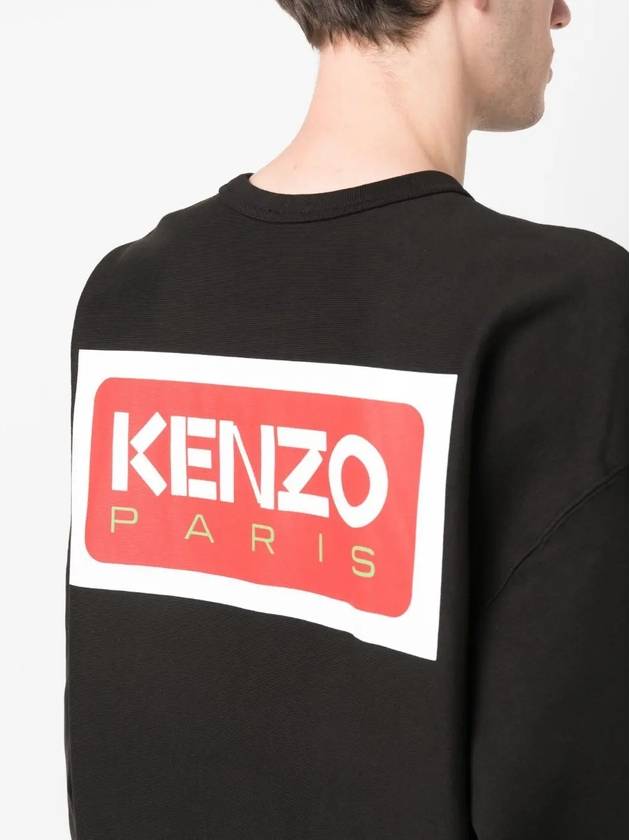 T99 Paris Logo Oversized Men s Sweatshirt PFD65SW0714ME 99J - KENZO - BALAAN 4