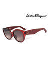 Plastic Cat Eye Sunglasses Red - SALVATORE FERRAGAMO - BALAAN 3