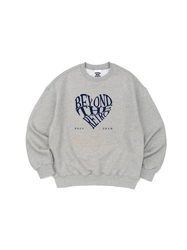 RETRO HEART SWEATSHIRTS MELANGE - POLYGRAM - BALAAN 5