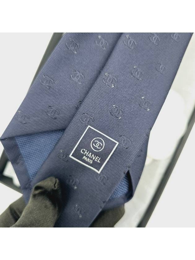 Men s Silk Tie CC Logo Navy AAA341 - CHANEL - BALAAN 2