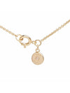 Miller Pave Logo Delicate Necklace Gold - TORY BURCH - BALAAN 7