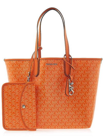 Eliza All-Over Logo Printed Large Shoulder Bag Apricot - MICHAEL KORS - BALAAN 2