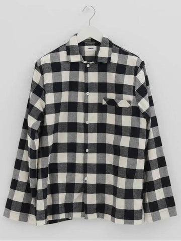 flannel pajama shirt - TEKLA - BALAAN 1